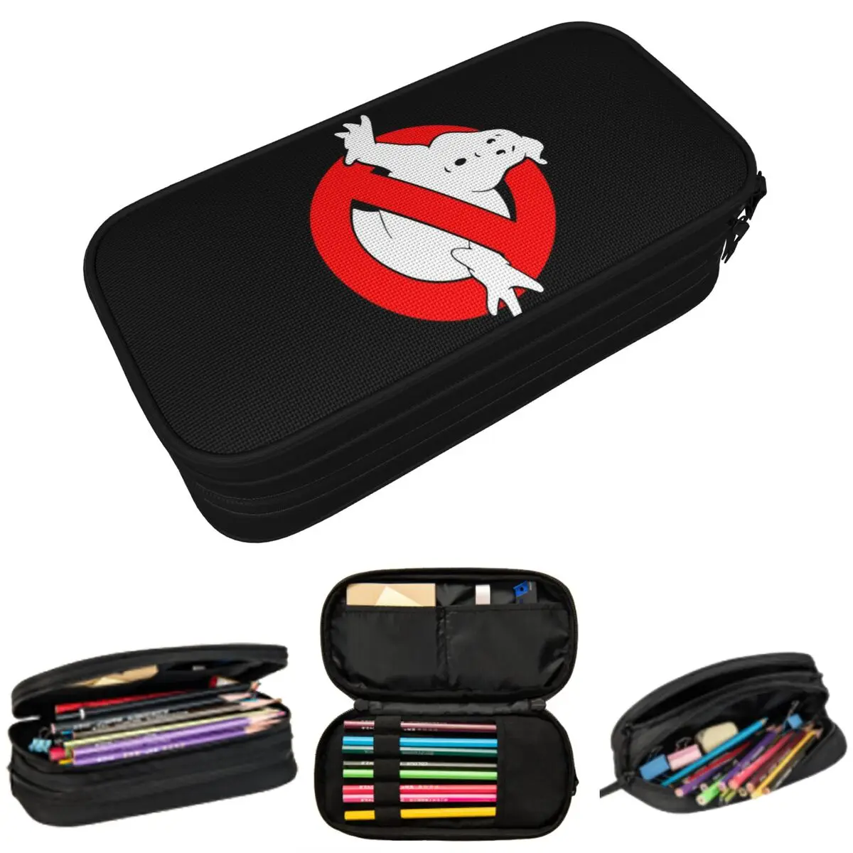 

Ghostbusters Monster Movie Ghost Busters Pencil Case for Kids School Pen Box Pencil Bag Stationery Supplies Pen Holder Bag