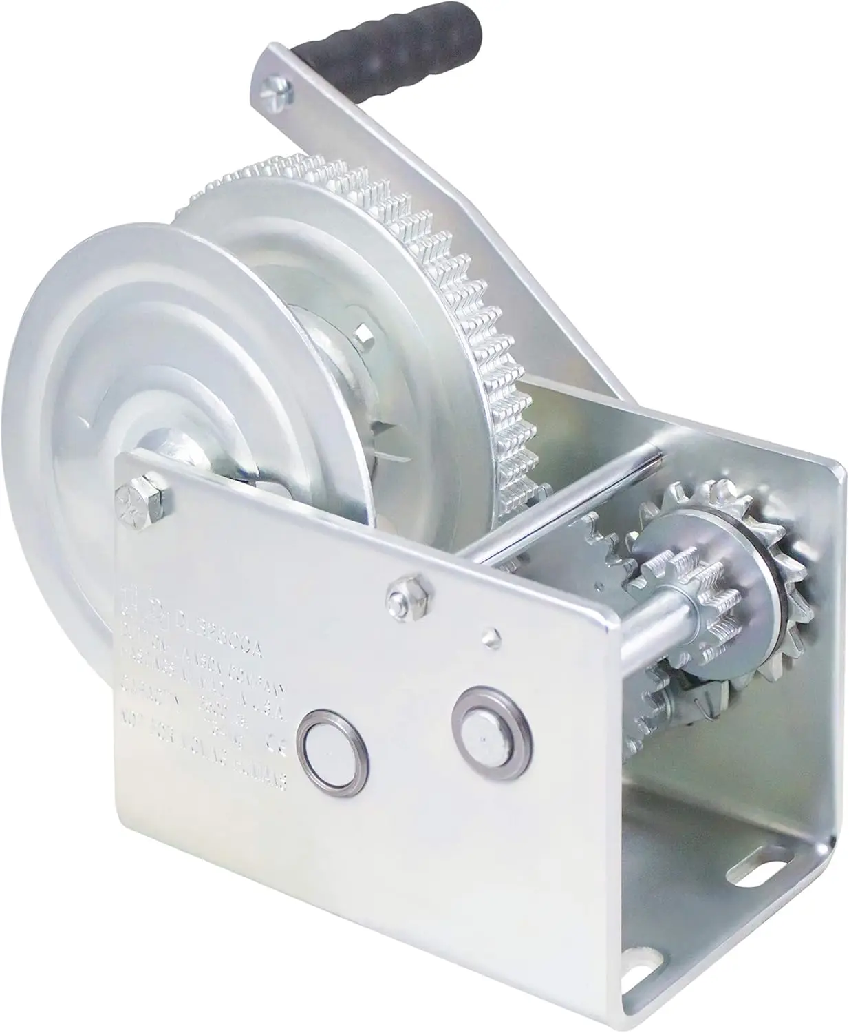 

Brake Winch 350 to 2500 lb Capacity Rust Resistant and Power Coated Finish for Heavy Equipment Hauling