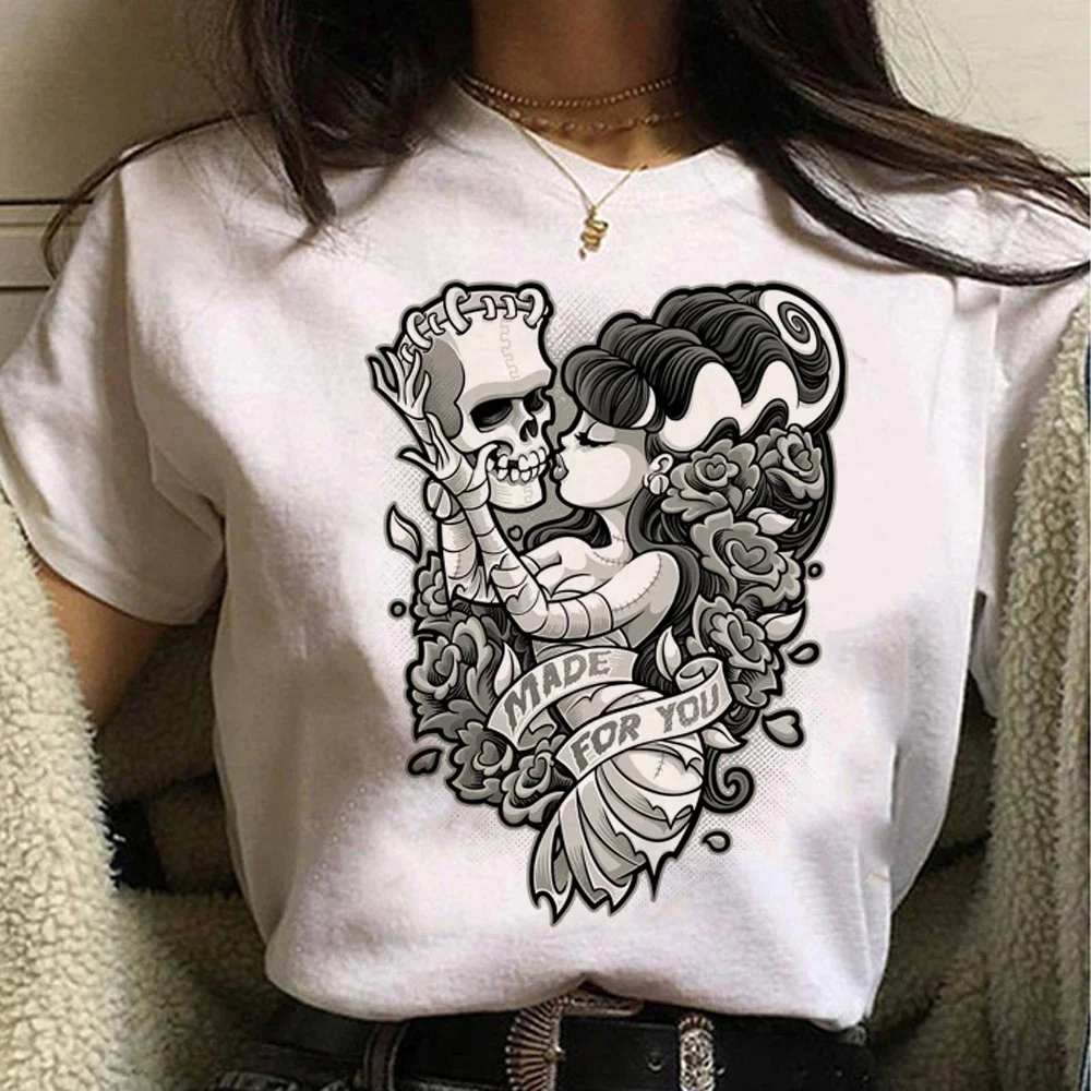 Rockabilly t shirt women graphic Japanese comic tshirt female streetwear harajuku manga clothes