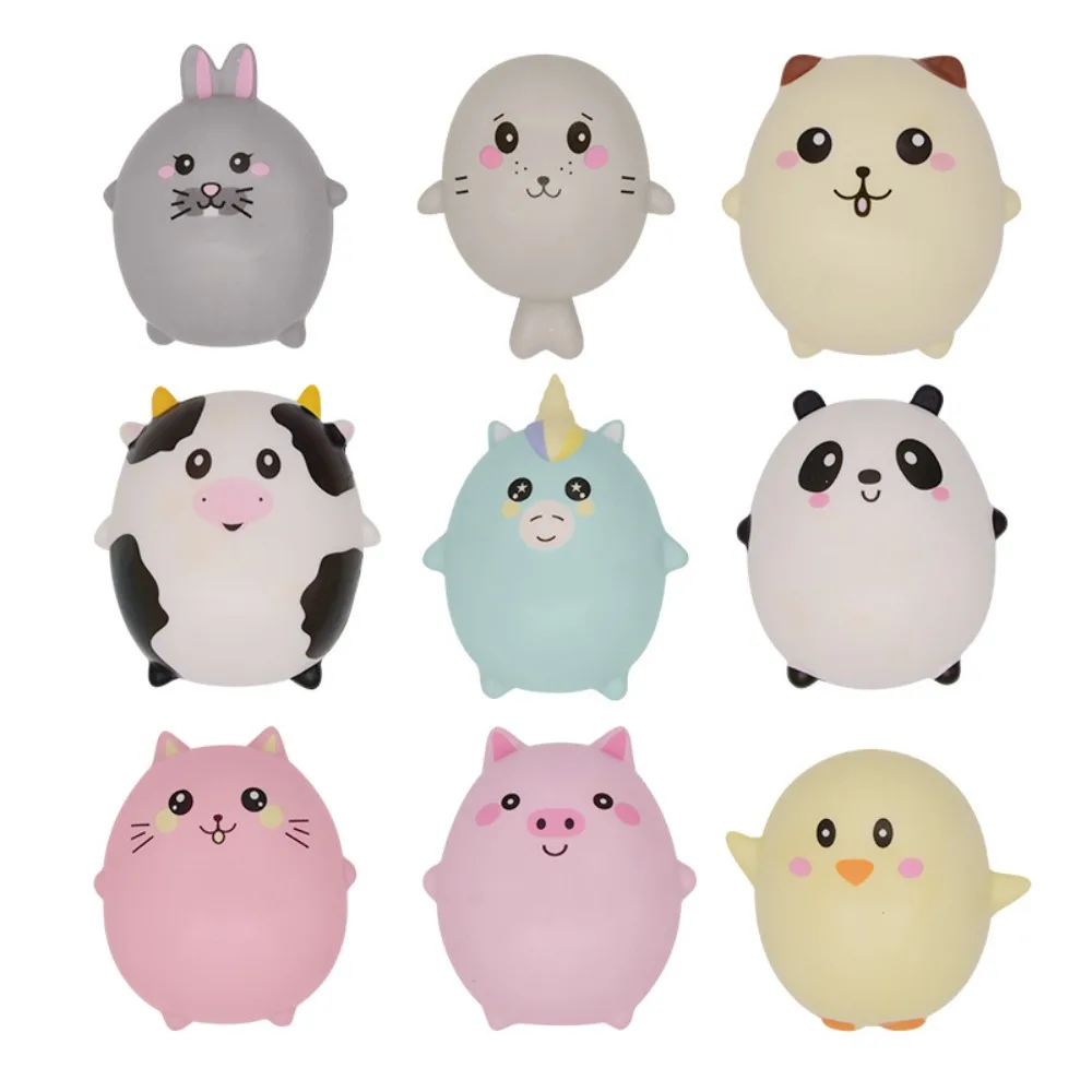 

Cute Animal Squeeze Toy Piggy Chick Cow Tiger Cat Cartoon Squeeze Toys Stress Relief Antistress Decompression Toys Adult Kid