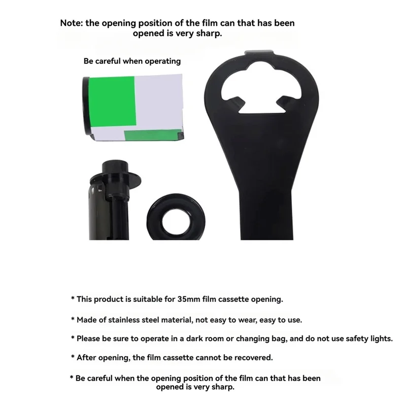 

Dependable-35Mm Film Cassette Opener Tool For Kodak Anti-Slip Grip, Darkroom Processing Equipment Film Photography Accessories