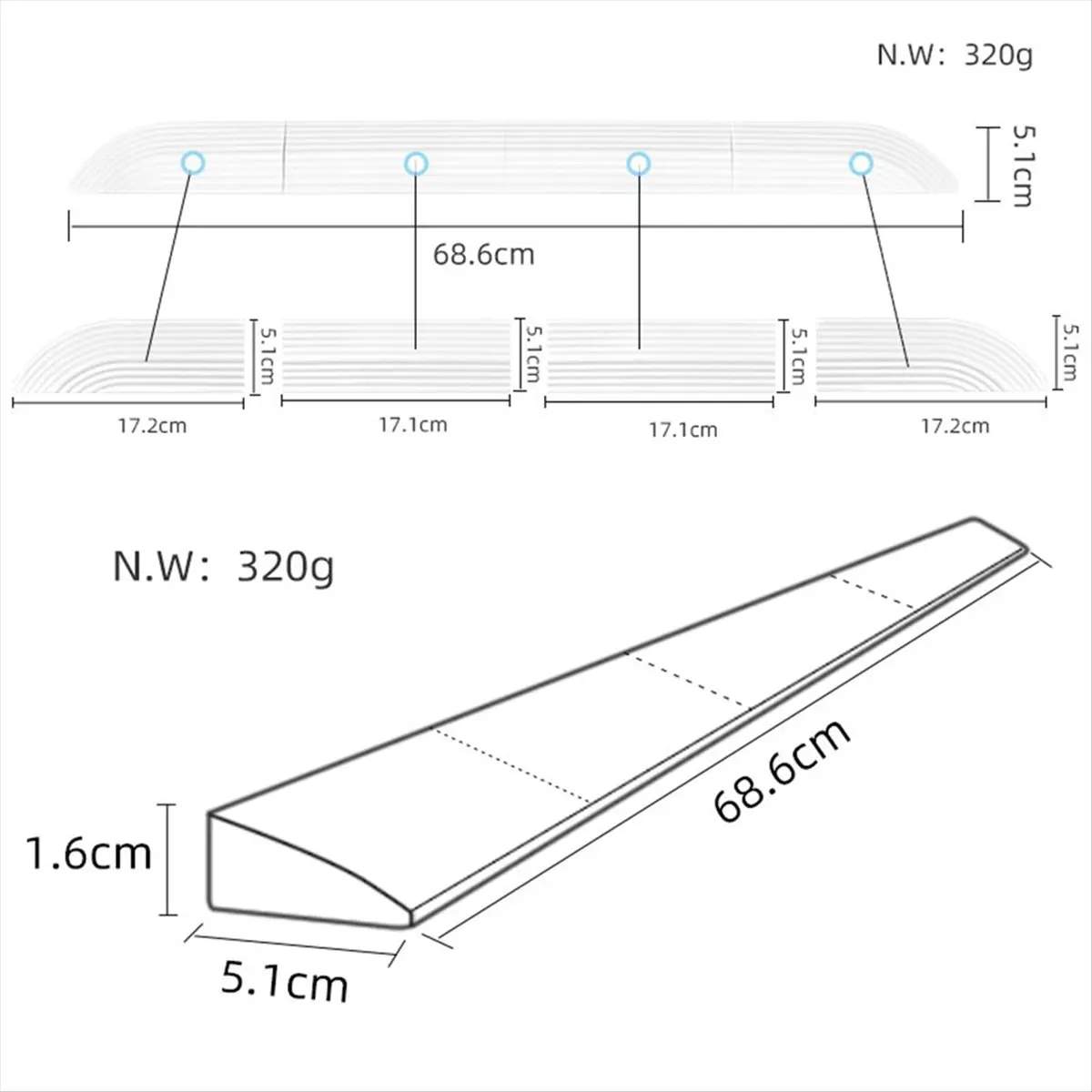 【SPECIAL OFFER】Household Threshold Bars Ramp Mat for Cloud Whale// //Cobos/ Sweeping Robot