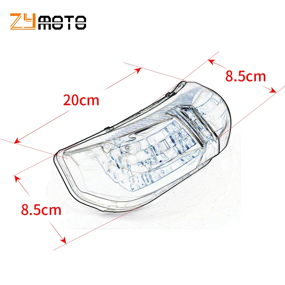 For YAMAHA FZ1 FZ8 FAZER FZ1N FZ-1 FZ-8 FZ-1N 2010 2011 2012 2013 Motorcycle LED Rear Tail Integrated Light Turn Signal Lamp