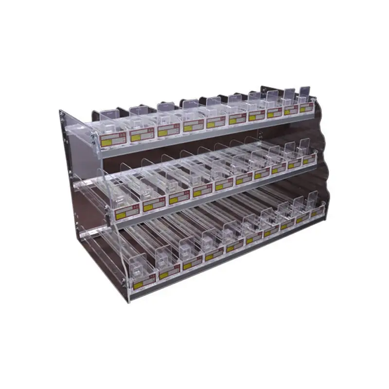 kundenspezifisch. [1723 Repurchases] Automatisches Push-Display-Rack, Thekenkast, Convenience-Store, Supermarke