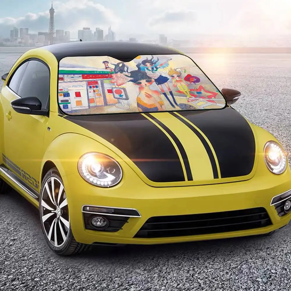 A-Aya T-Takano حماية شمسية للسيارة زجاج أمامي ساخن ظلة نافذة السيارة غطاء الزجاج الأمامي ظل الشمس حاجب الشمس التلقائي