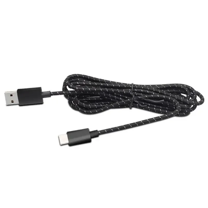 Línea de carga rápida para controlador, Cable de carga USB tipo C, transmisión de datos para NS Switch Pro, compatible con XBOX One Elite 2