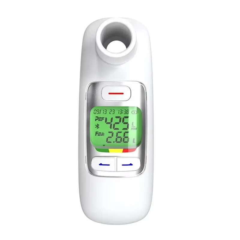 ABFI Bluetooth Enabled Electronic Peak Flow Meter High Accuracy Spirometer For Adult Child Exhalation Testing