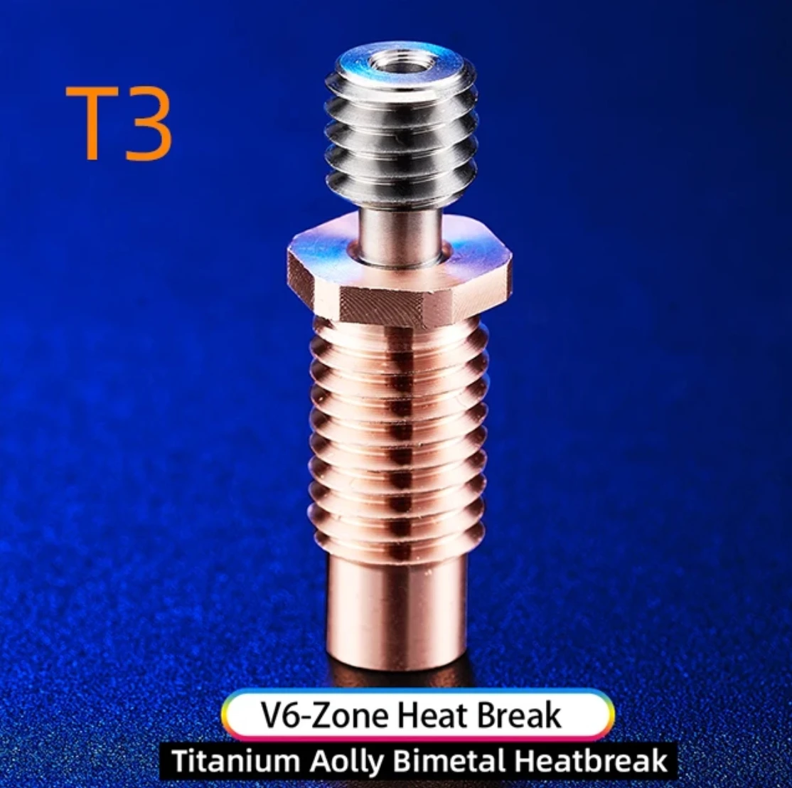 Bimetall-Heatbreak-Rohr für Creality Ender 3/3 S1/CR10/CR10S Pro, Kupfer & Titan Hochtemperatur-Heatbreak 1,75mm Filament – Detail 3