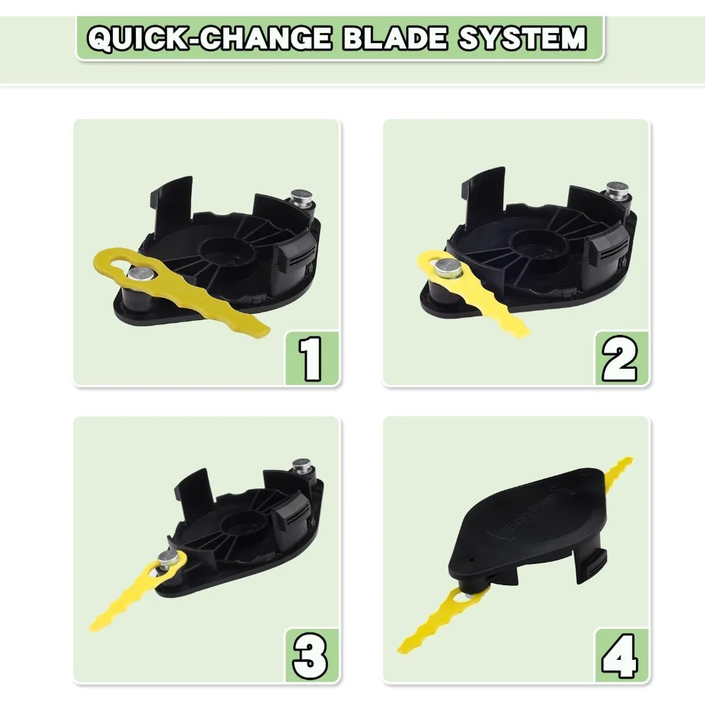 شفرات بكرة سريعة التحميل المطورة لموديلات تشذيب سلسلة بلاك ديكر GH900، GH600، LST522، LCC140