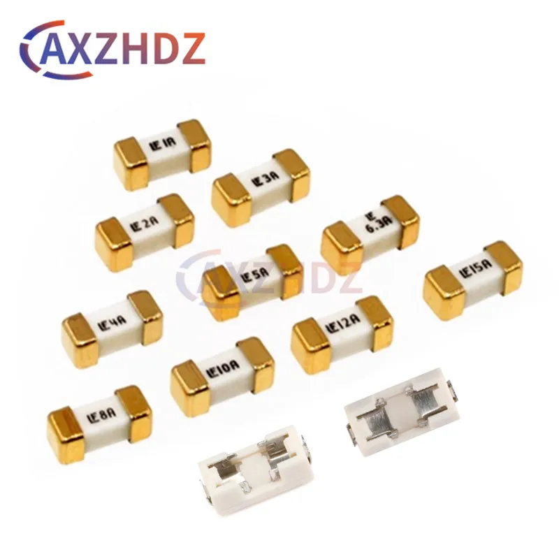 

20PCS 1808 250mA - 20A 125V 0451 SMD Fast Blow Fuse 2410 0.2A 0.5A 0.75A 1A 2A 3A 4A 5A 6.3A 8A 10A 12A 15A 500mA 750mA 250V SMT