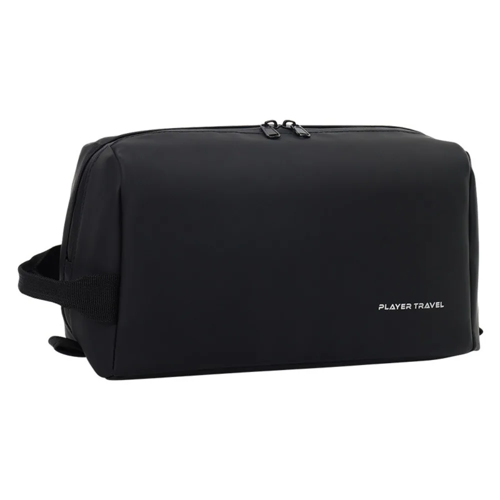 

Waterproof Man Cosmetic Bag Large Capacity Handheld PU Toiletry Bag Dry and Wet Separation Lightweight Makeup Bag Toiletrie