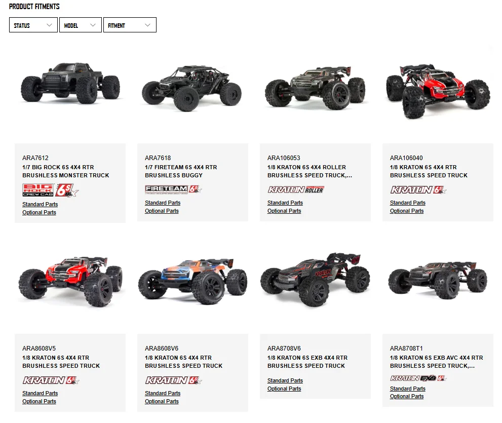 Genuine ARRMA ARA330654 Rear Lower Suspension Arms 148mm For ARRMA 1/8 BIG ROCK FIRETEAM KRATON OUTCAST NOTORIOUS TALION