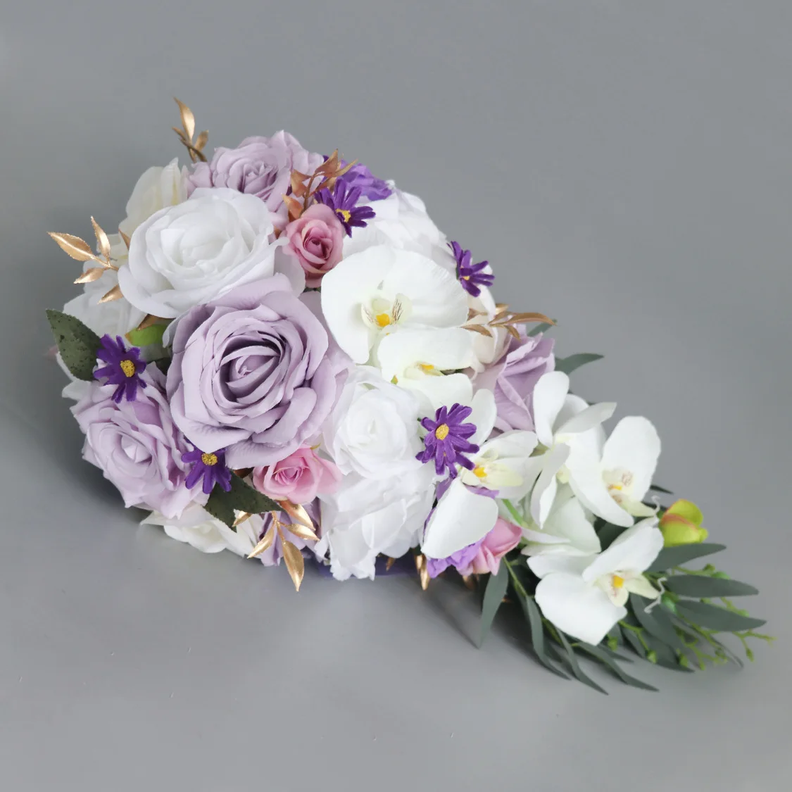 Simulation bride water drop hand bouquet outdoor wedding decoration bouquet wedding arrangement fake bouquet