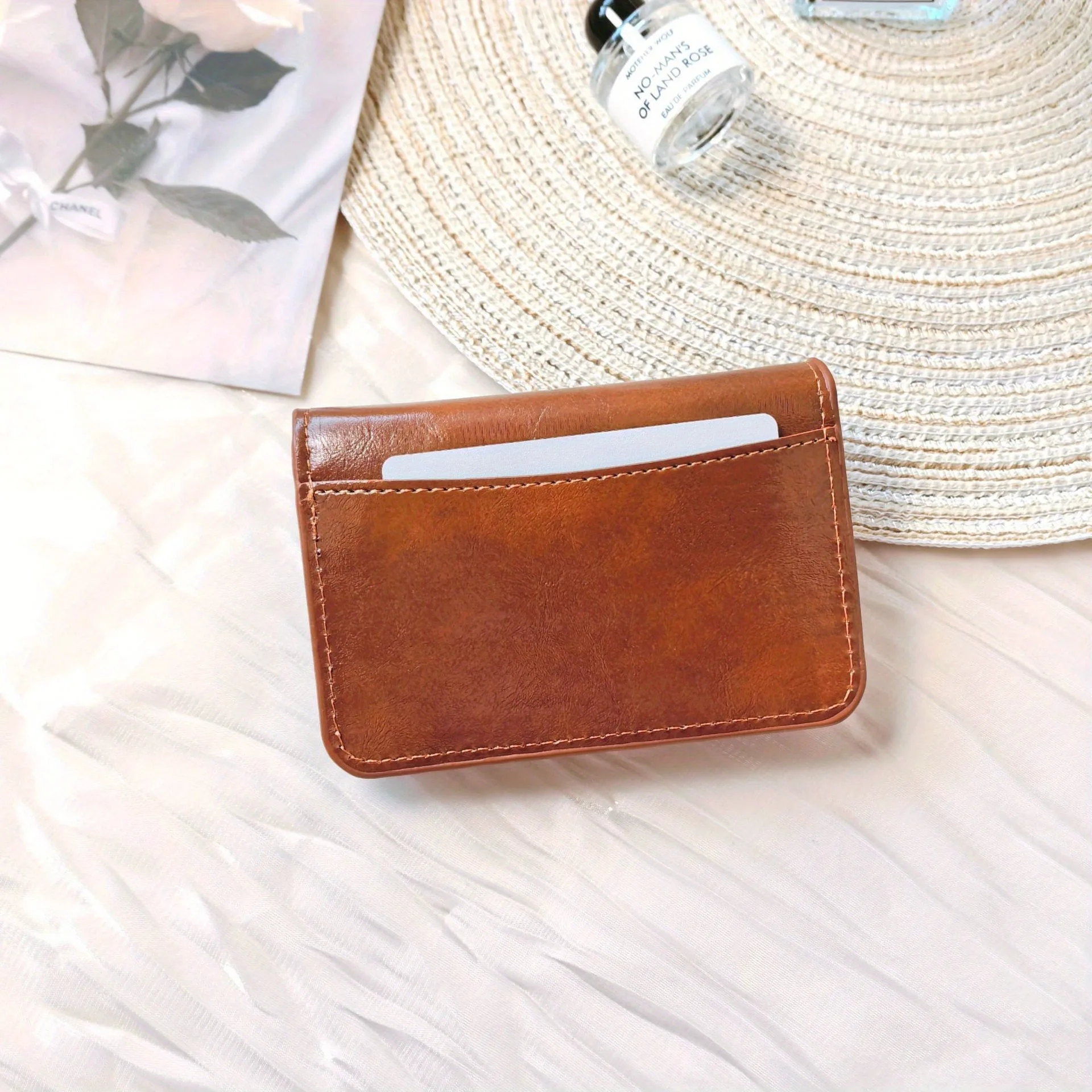 กระเป๋าใส่เหรียญ PU สไตล์วินเทจ, กระเป๋าสตางค์ขนาดเล็ก, กระเป๋าใส่เหรียญขนาดเล็กพร้อมที่ใส่การ์ด, เครื่องประดับแฟชั่นสตรี, กระเป๋าใส่บัตรขนาดเล็ก