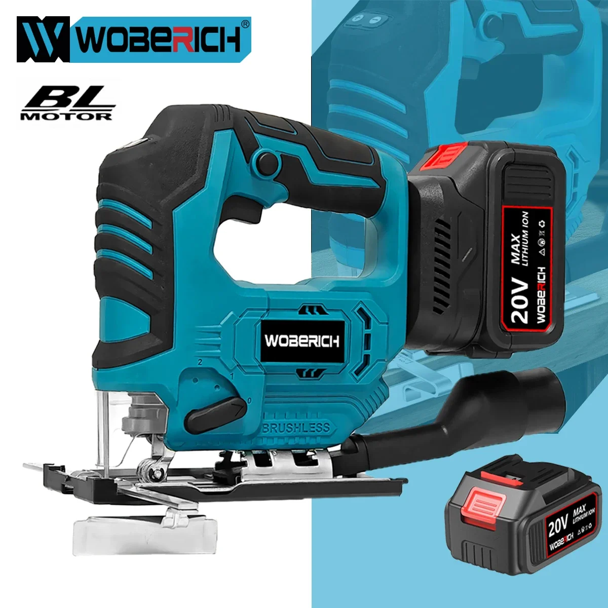 Brushless Elektromos Ide-oda járás Elcsépelt nóta Alkalmazkodó m Lombfűrész Dugvány gépi Hordozható multi-function woodworking áram Munkaeszköz számára makita Akkumulátor