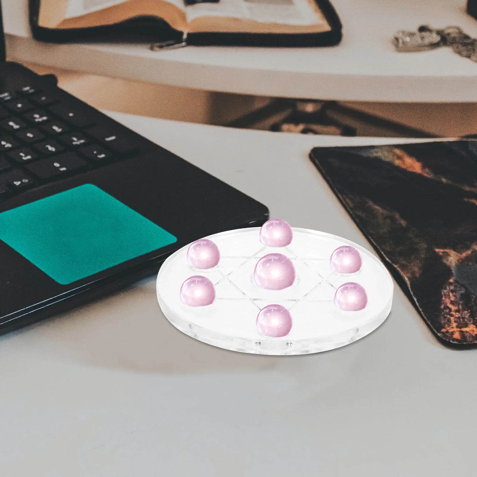 

Crystal Sphere Stand 10cm Diameter Acrylic Display Holder for Sphere Decorative Stone nament Home Bedroom Living Room