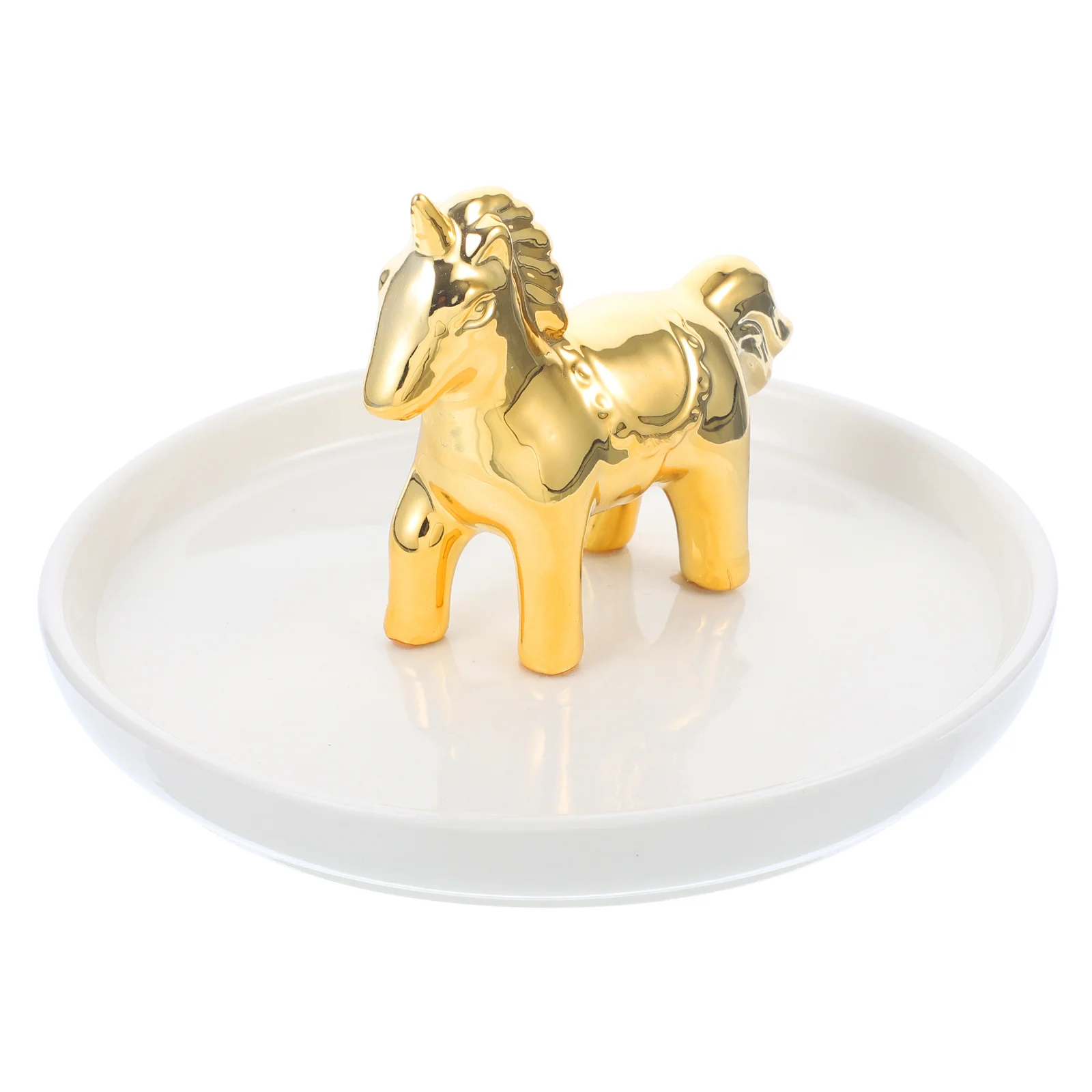 

Поднос для демонстрации ювелирных изделий, керамическая тарелка для хранения ювелирных изделий с мультяшными животными, маленькая декоративная тарелка для спальни, настольный поднос для ювелирных изделий