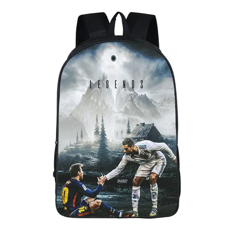حقيبة ظهر نجوم كرة قدم CR7 للأطفال ، حقيبة مدرسية ، حقيبة مفكرة سفر للطلاب