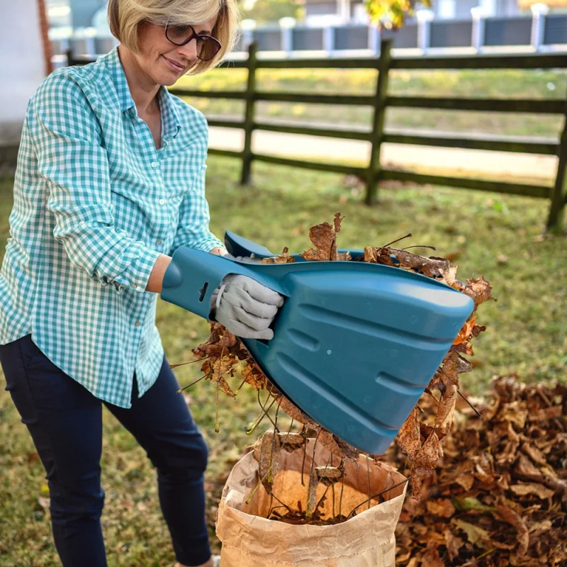 

Gardening tools, portable garden leaf clamp, handheld rake, shovel, leaf collector