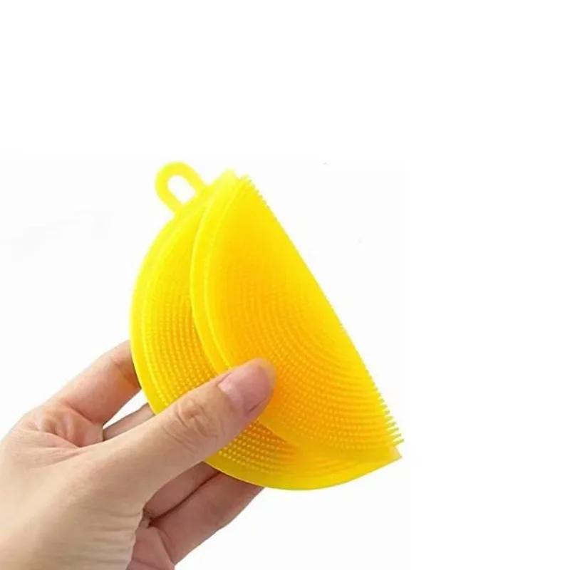 5 PCS Silicone Kitchen Cleaning Brush – Dish Scrubber and Dishwasher Safe Cleaning Sponge for Efficient Dishwashing