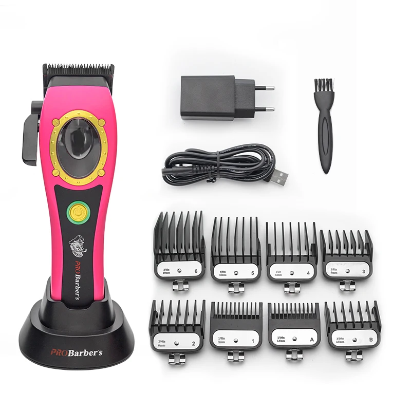 OEM 8000RPM Brush Magnetic Motor Barber Clipper Brush Hair Clipper Cordless Blade Clipper for Men