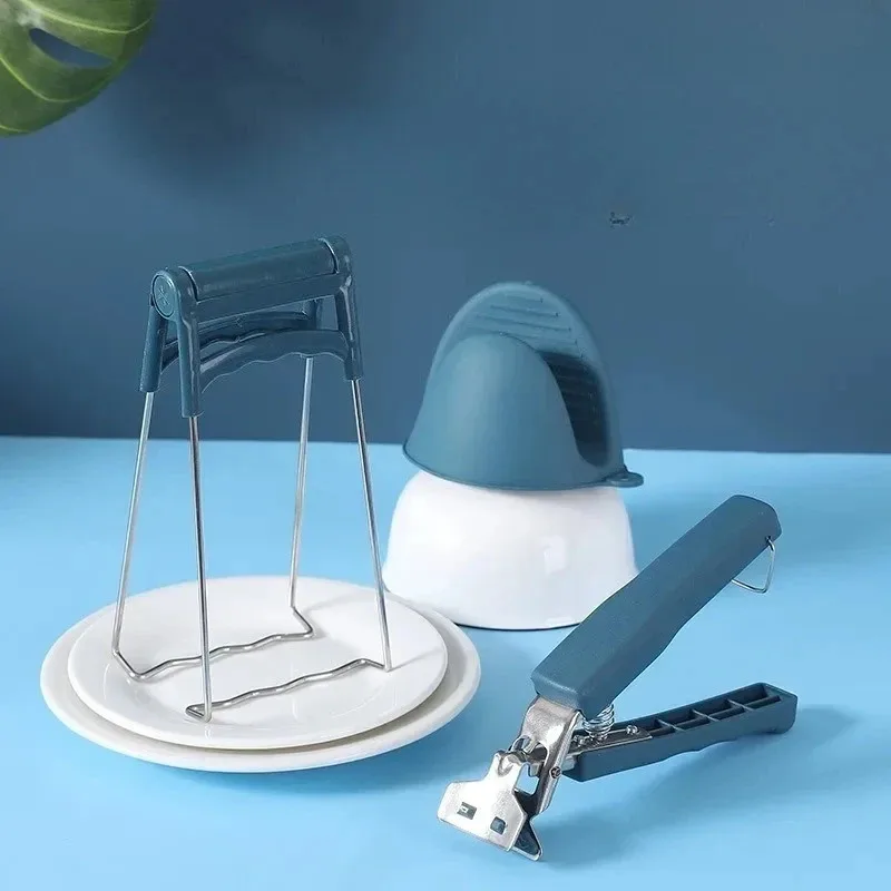 Kitchen Portable  Anti-Scald Dish Clamp High Temperature Anti-Slip Dish Clamp Plate Lifter Clip Bowl To Take The Plate Does