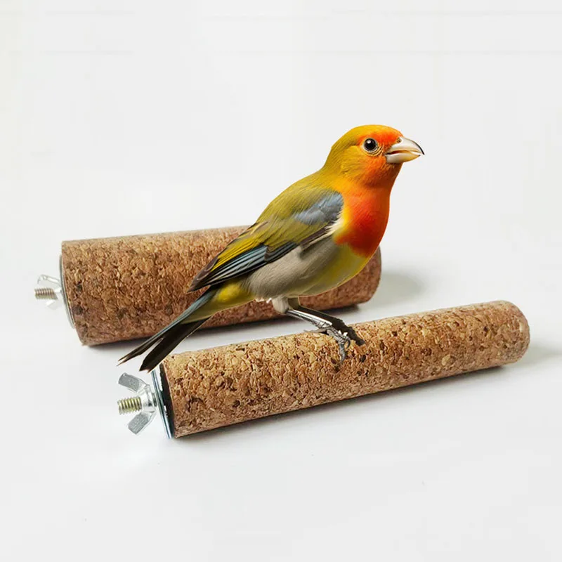 Tenedor de madera Natural suave para loros y mascotas, tenedor de madera cruda, soporte para ramas de árbol, estante para ramas de hámster y pájaro, perchas para morder, palo de juguete