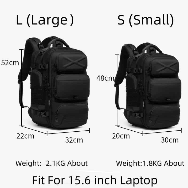 Ozuko Men's Backpack Outdoor Multi Functional Travel Bag Large Capacity Waterproof Separate Shoe Compartment Business Bag