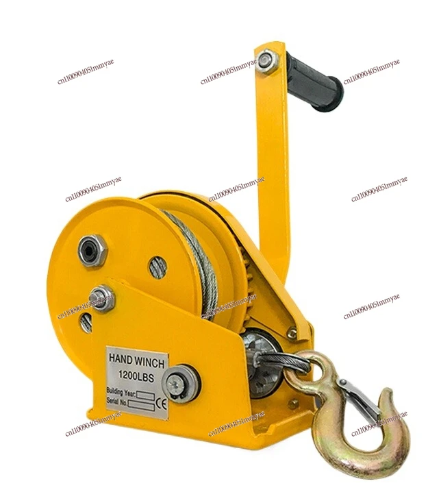 

Manual hand winch two-way self-locking small automatic brake hoist portable