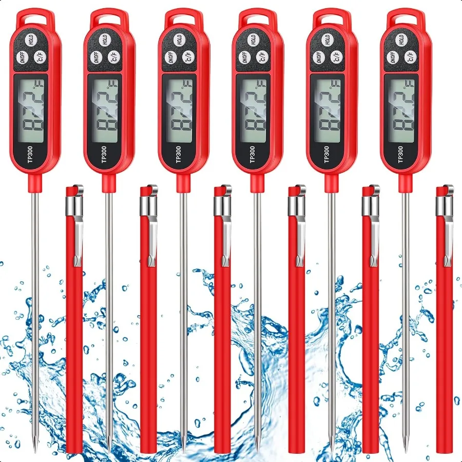 Meat Food Thermometer Food with Probe Water Liquid Instant Read Digital Thermometer Kitchen Cooking plies for Cooking BBQ Milk