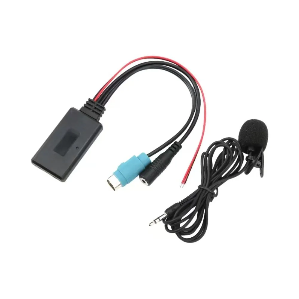 Bluetooth 5.0 AUX Adapter With Mic For Alpine KCE-236B CDA-9852/E CDE-9887/R Hands-Free Music Streaming Kit