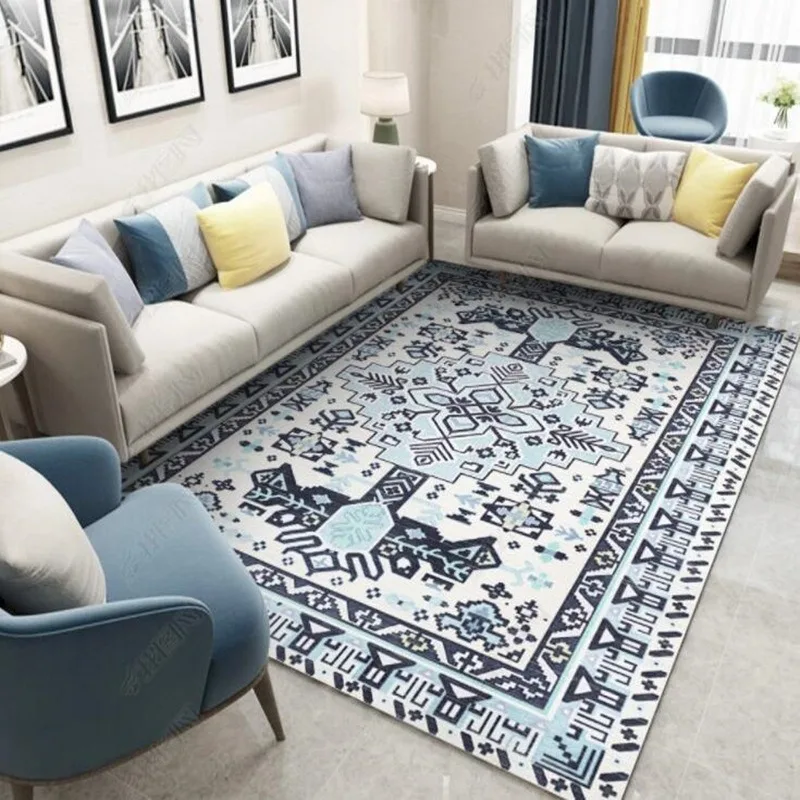 Europa Amerikanischen Böhmen Stil Retro Teppich Wohnzimmer Sofa Schlafzimmer Studie Küche Eingang Teppich Nicht-slip Licht Luxus Dekor matte