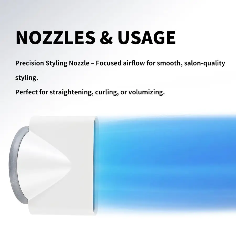 Hair Dryer 110K RPM 1250W Fast Drying, 200M Negative Ion Care, Dual Overheat Protection, AntiStatic Low Noise, 2 Heat amp 2 Spee