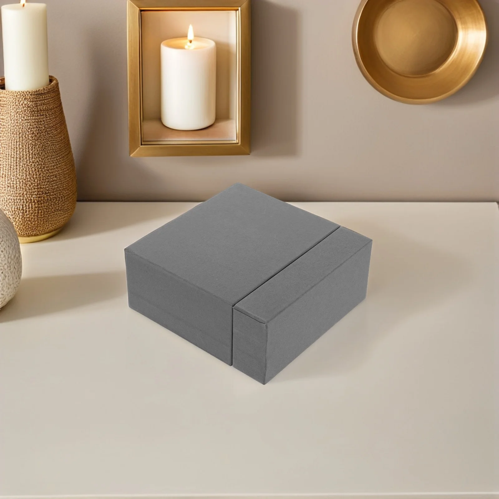 

3Pcs Paper Jewelry Box Organizer Drawer Lid Design for Necklace Earrings Rings Storage Multifunctional Portable Daily Use