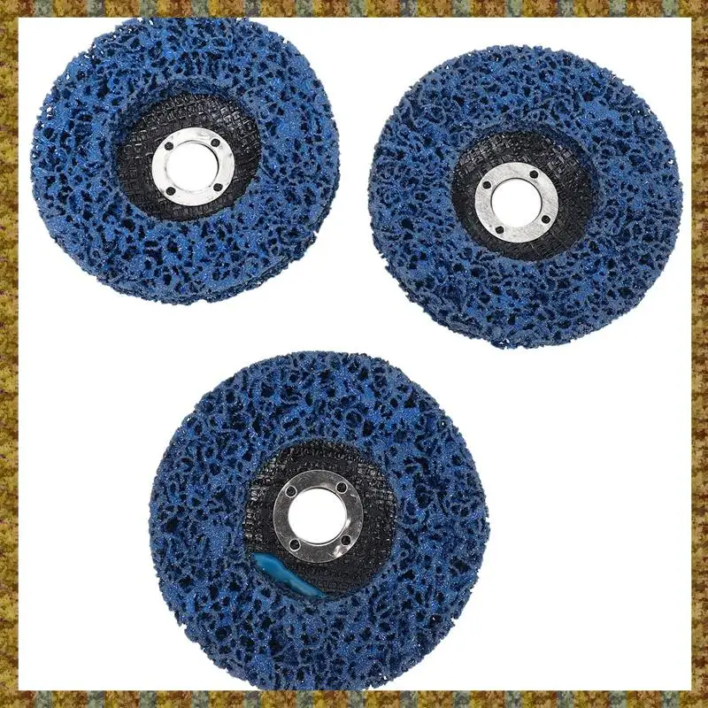 F-F الطلاء تجريد عجلة قرصية 3 قطعة أقراص قطاع الصدأ ل 4X5/8 بوصة زاوية طاحونة للخشب معدن الألياف الزجاجية