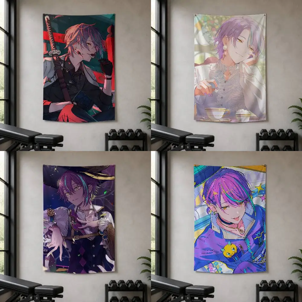 Project Sekai Kamishiro Rui Decorative Art Flag Banner for Picnic Camping Party and Home Decor