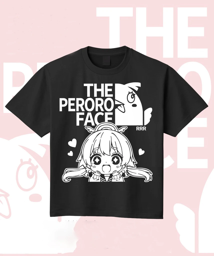 The Peroro Face Cute Janpanese Anime Streetwear Cotton T-shirt Men Women Tshirts Tops Short Sleeve Hip Hop Male Tees Clothing