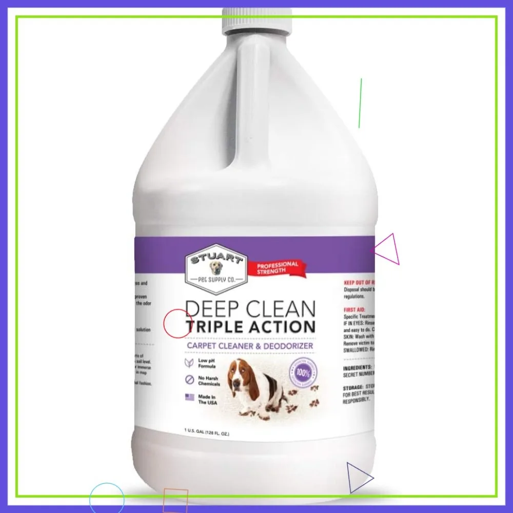 

Профессиональный концентрированный шампунь для глубокой очистки ковров, средство для удаления запахов и пятен от домашних животных, 128 жидких унций