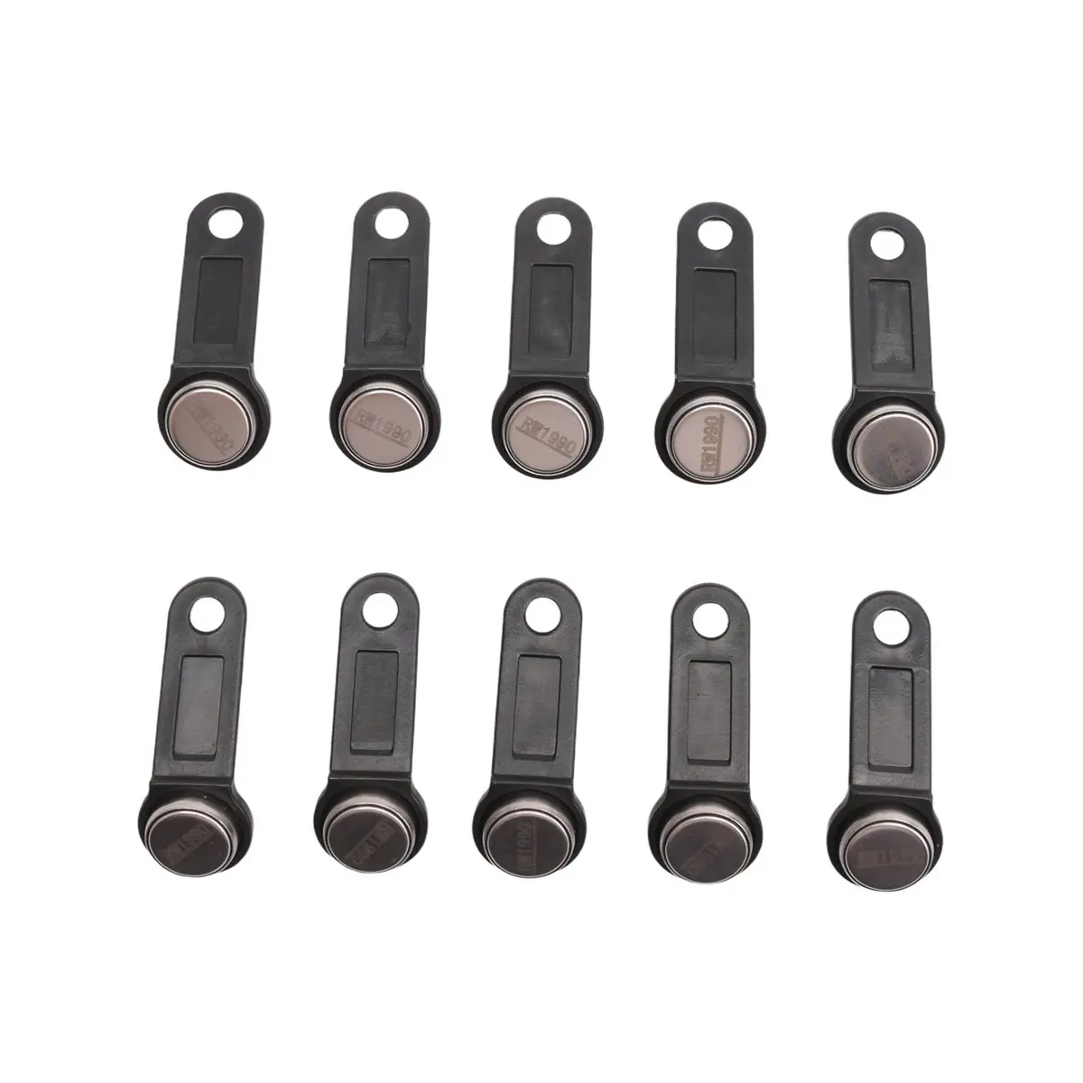 ABAN 10Pcs Rw1990 Rewritable Rfid Tm Touch Memory Key Ibutton Information Button Electronic Smart Key Card