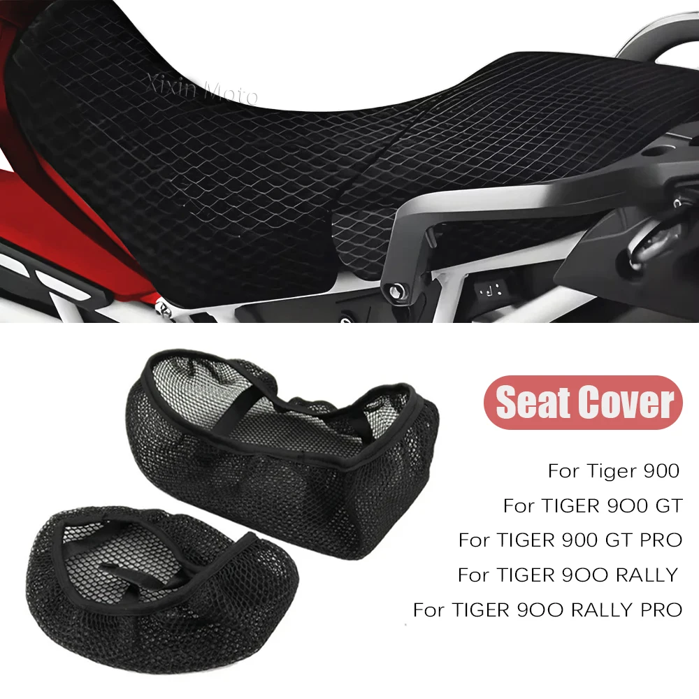 

For Tiger 900 GT PRO 2020-2024 Motorcycle Accessories 3D Nylon Seat Cover Airflow Seat Protector Pad TIGER 900 GT PRO RALLY