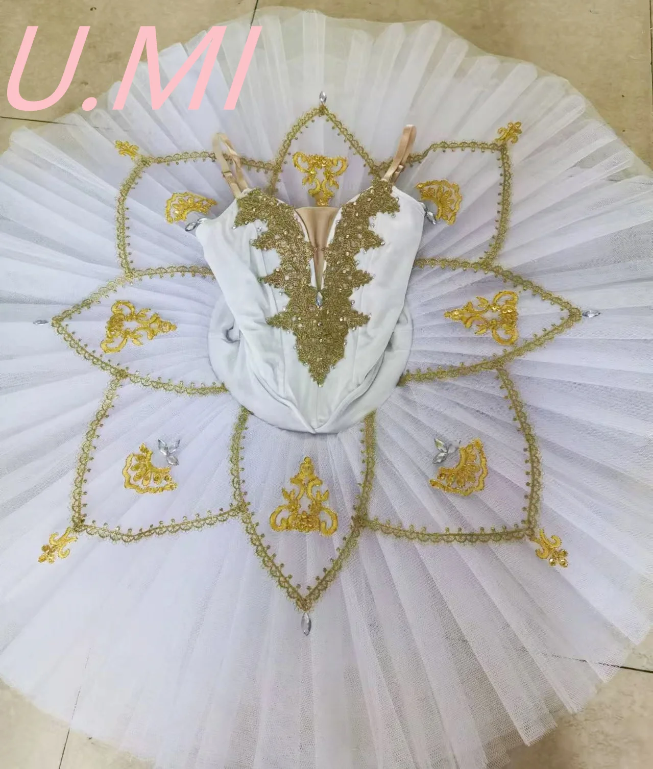 Ballet white Silver fairy adult children's match dress tutu plate dress dress professional custom