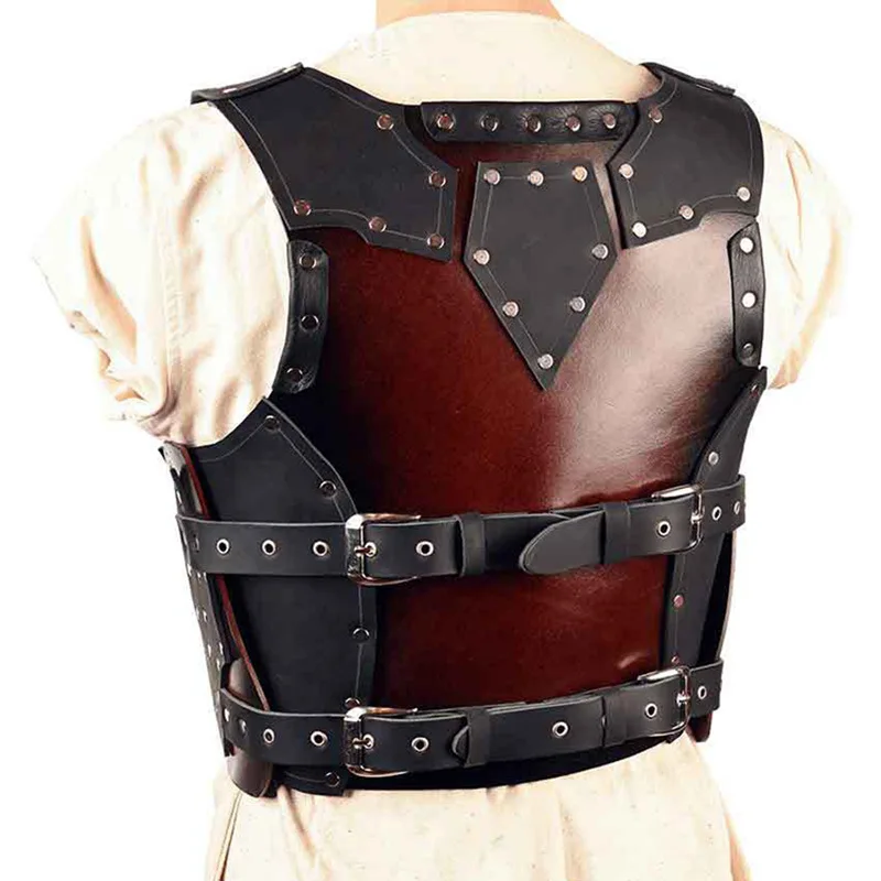New European Ancient Medieval Renaissance Viking Knights COSPLAY Leather Armor Body Armor Party Props Adjustable
