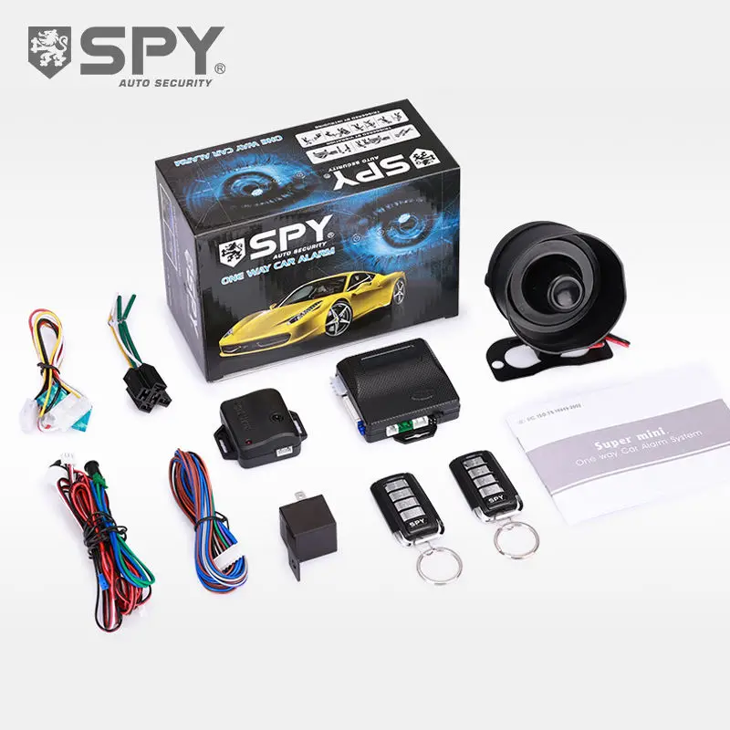 SPY Car One Way Alarm System Keyless Entry Central Locking Anti hijacking System Car Universal Security Alarm Kit