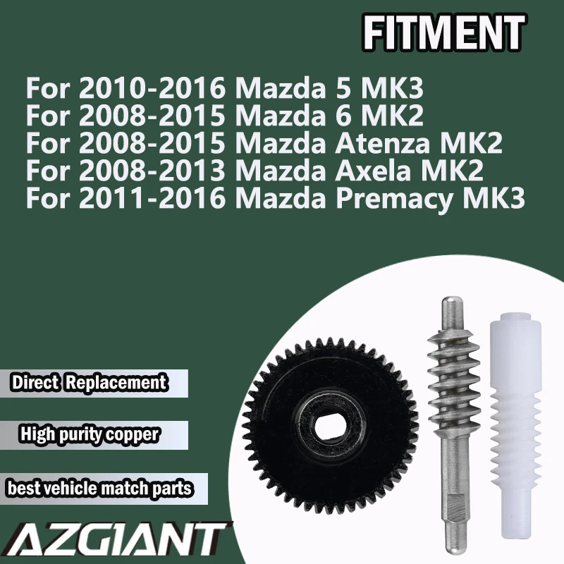 AZGIANT For Mazda 5 Premacy MK3 2010/2011-2016 Atenza Axela 6 MK2 2008-2015/2013 Car Power Folding Mirrors Inner Gear Set 48T