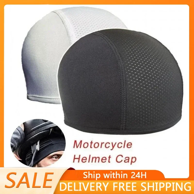 1pc Running Sports Beanie Cycling Caps Skull Cap Moisture Wicking Cooling Helmet Inner Liner Beanie Dome Cap