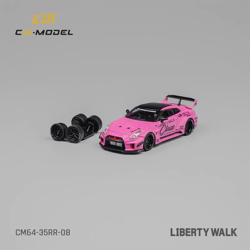 CMModel 1/64 Diecast Nissan LBWK 35GT-RR Pink