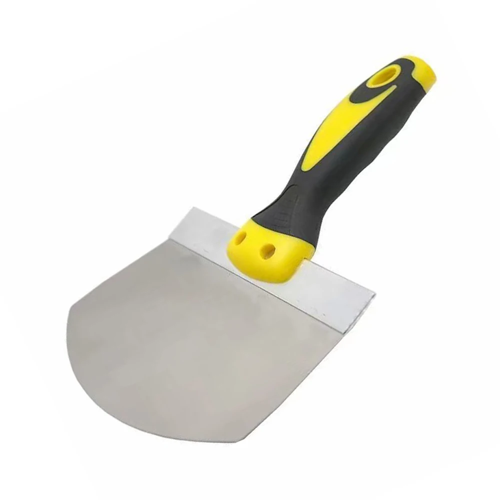 Stainless Steel Putty Knife Paint Tool Plaster Shovel Filling Spatula Wallpaper Paint Scraper Wall Curved Scraper Hand Tools