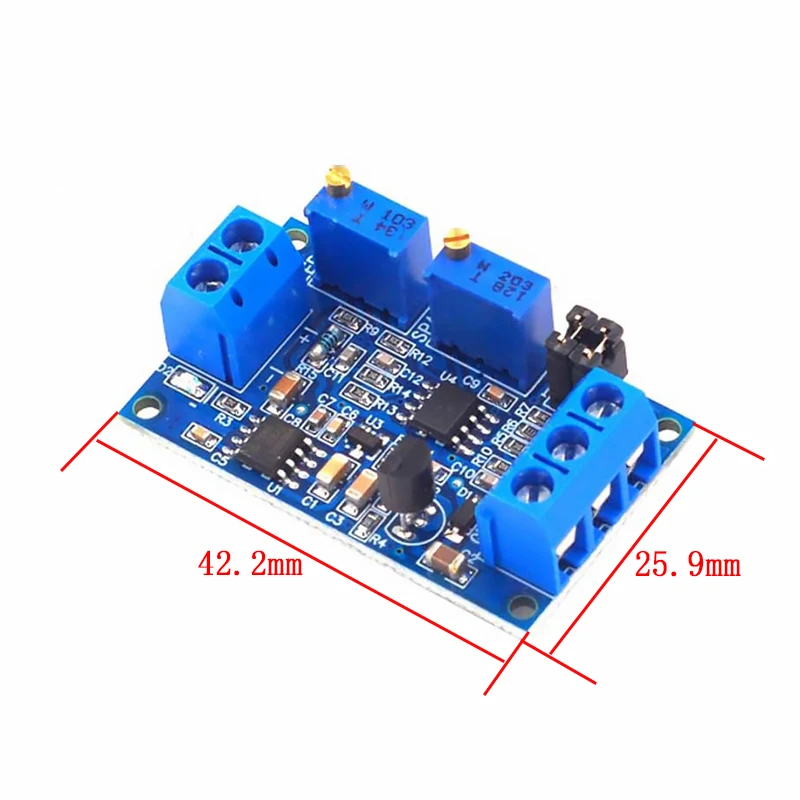 Current To Voltage Module 0 -20mA/4 -20mA to 0- 3.3V/0 -5V/0 -10V Voltage Transmitter Signal Converter Module