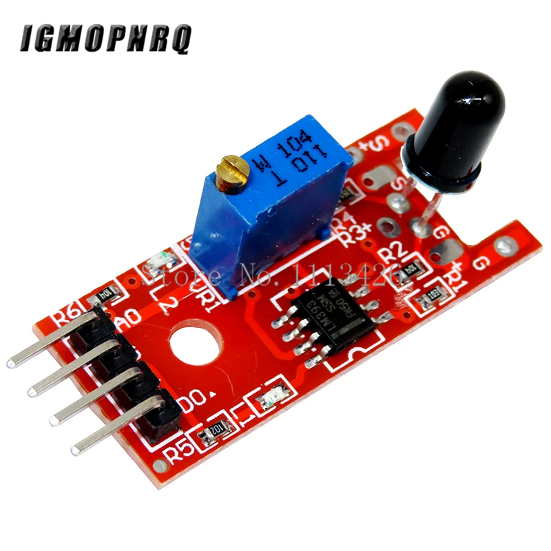 4PIN KY-026 Flame Sensor Module IR Sensor Detector Module Temperature Detecting Suitable IGMOPNRQ