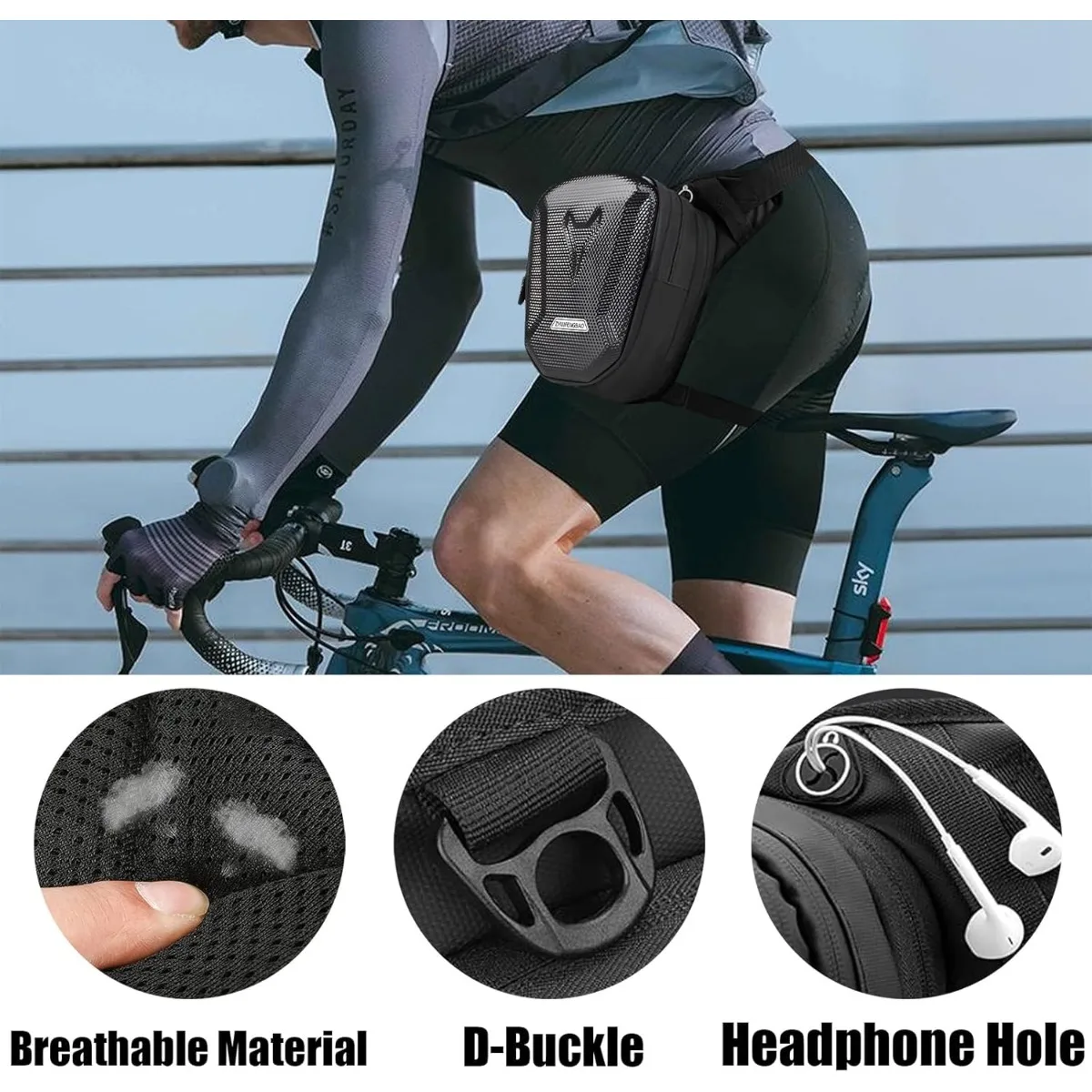 オートバイウエストパックドロップレッグバッグ男性女性バイク乗 - Men Accessories Kit Bag のレビューと価格